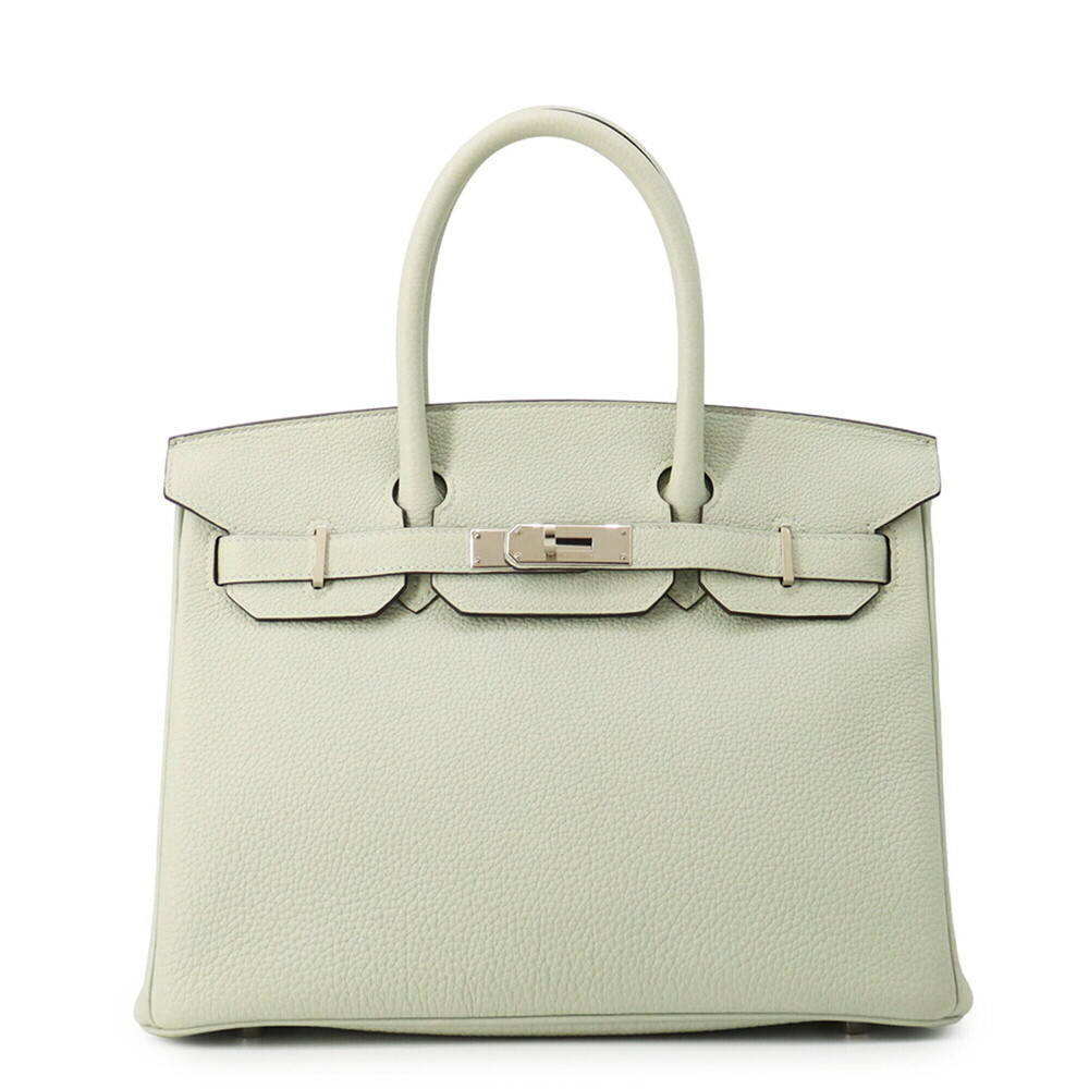 Hermes Birkin 30 Gris Neve Togo B stamp HERMES handbag women's